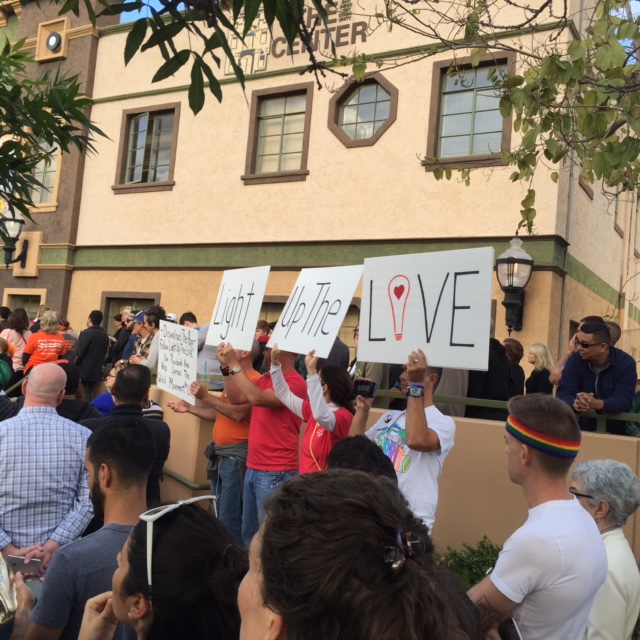 Lighting Up The LOVE at the SD LGBT Community Center 